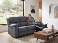 Thumbnail for Manual 3 Seater Recliner Sofa