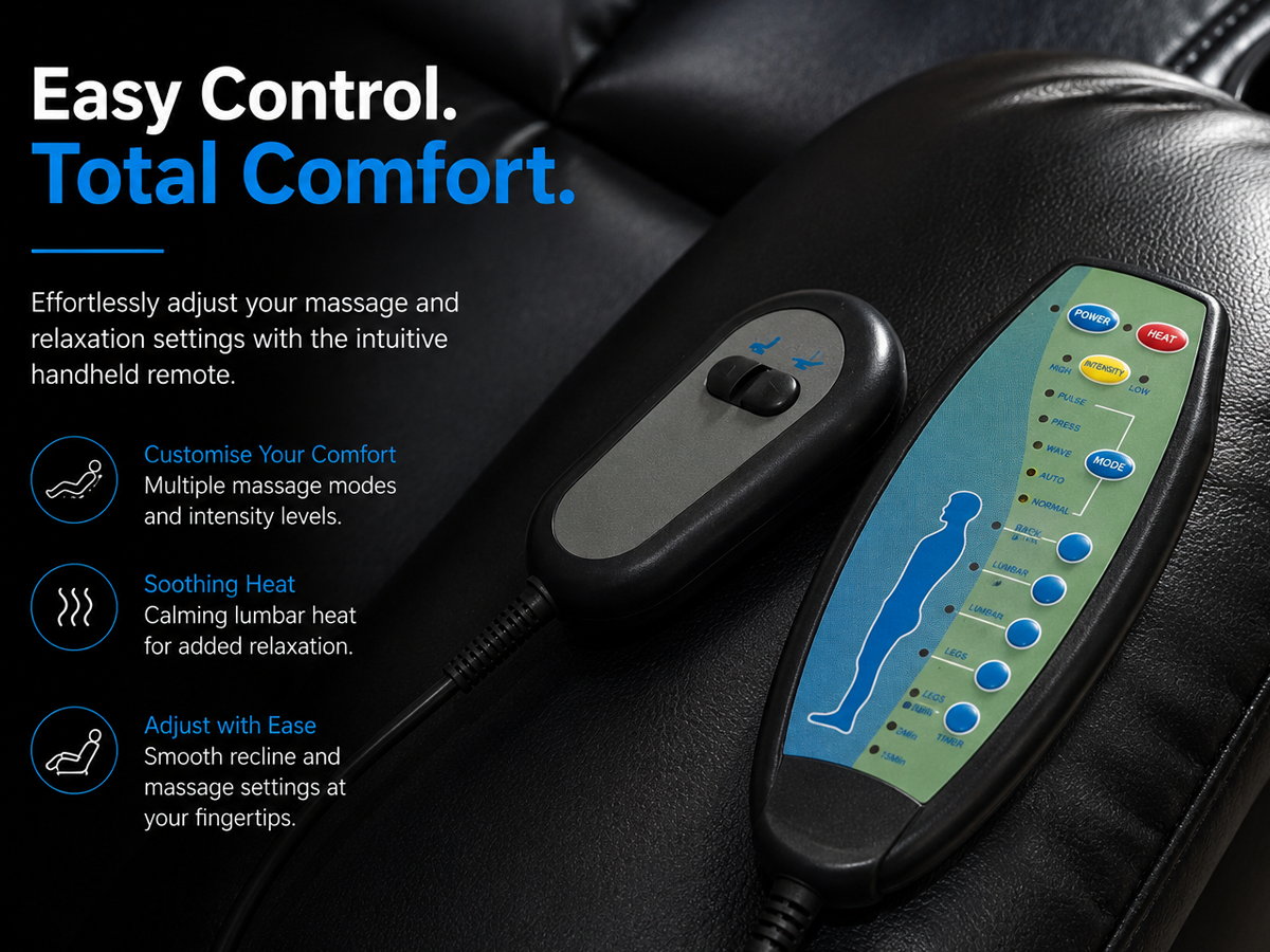 Recliner Chair with Massage Heat Electric Power Lift