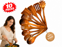 Thumbnail for Wooden Kitchen Utensils Set