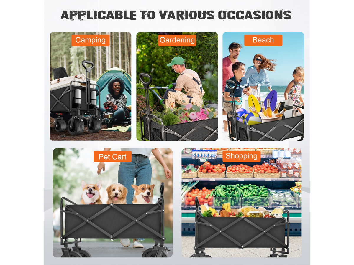 Folding Wagon Cart Garden Cart