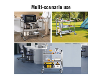 Thumbnail for Stainless Steel Trolley Kitchen Storage Trolley