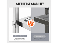 Thumbnail for Stainless Steel Trolley Kitchen Storage Trolley