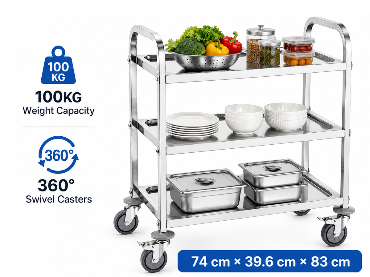 Stainless Steel Trolley Kitchen Storage Trolley