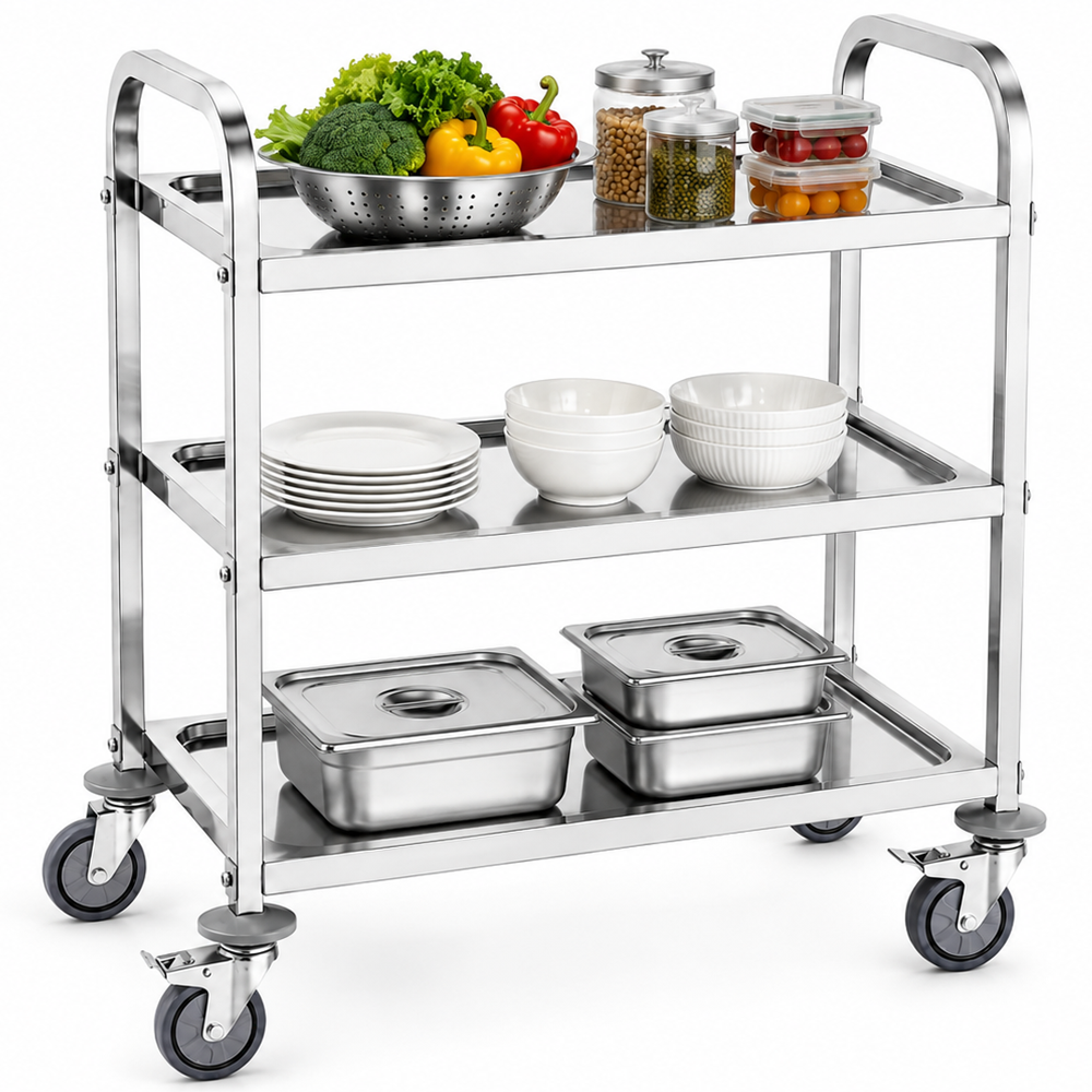 Stainless Steel Trolley Kitchen Storage Trolley
