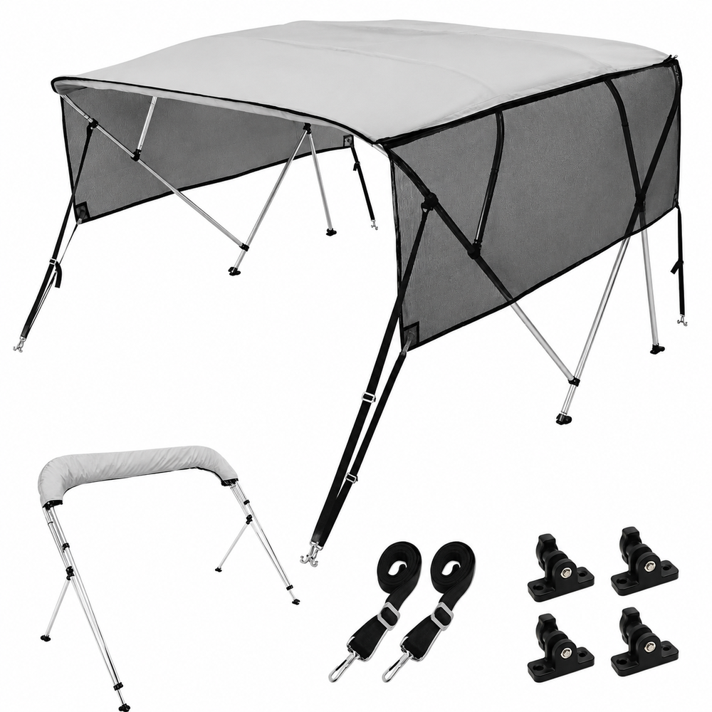 4 Bow Bimini Top Boat Cover 2.0-2.1M