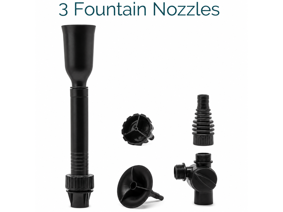Pond Pump Filter with Fountain