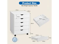 Thumbnail for 5 Drawer File Cabinet