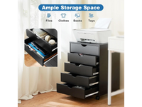 Thumbnail for 5 Drawer File Cabinet Mobile Printer Stand