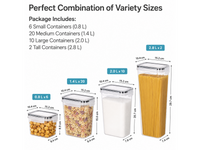 Thumbnail for 38pcs Food Storage Containers