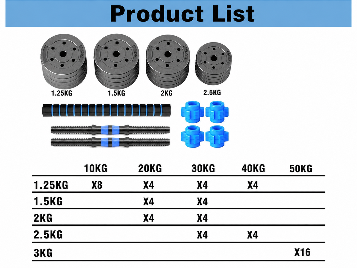 Adjustable Dumbbell Set 20Kg