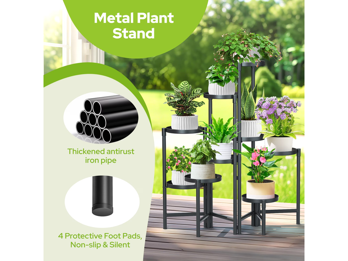 9 Tier Metal Plant Stand
