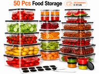 Thumbnail for Food Storage Containers Set 50 Piece
