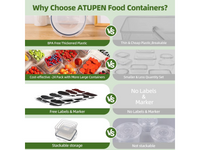 Thumbnail for Food Storage Containers Set 50 Piece