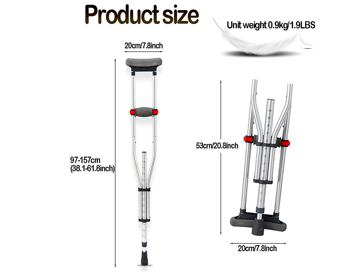 Foldable Underarm Crutches