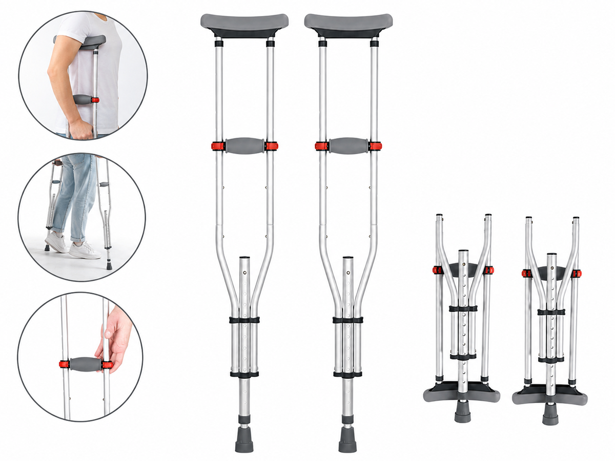 Foldable Underarm Crutches