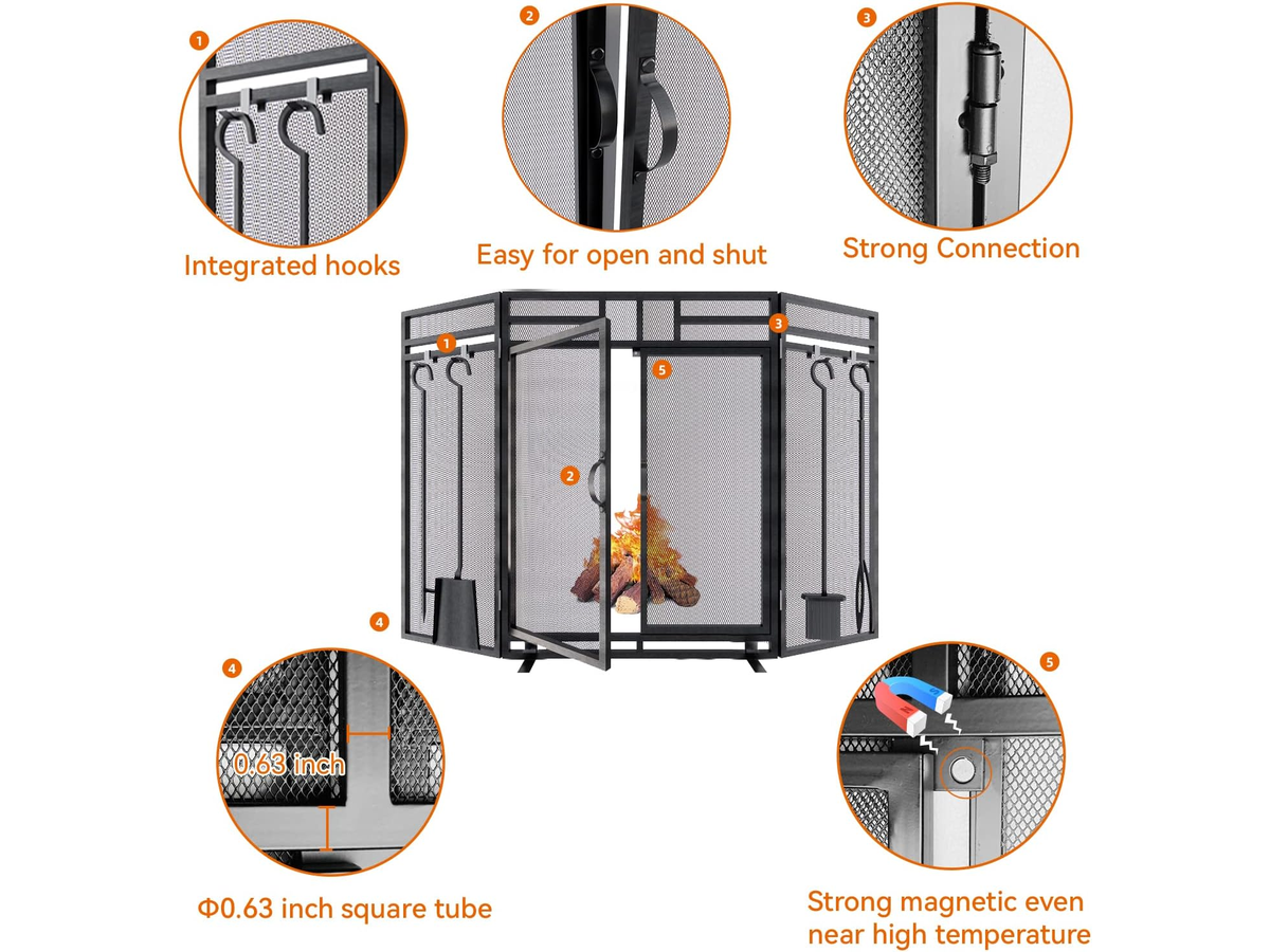 Door Fireplace fence