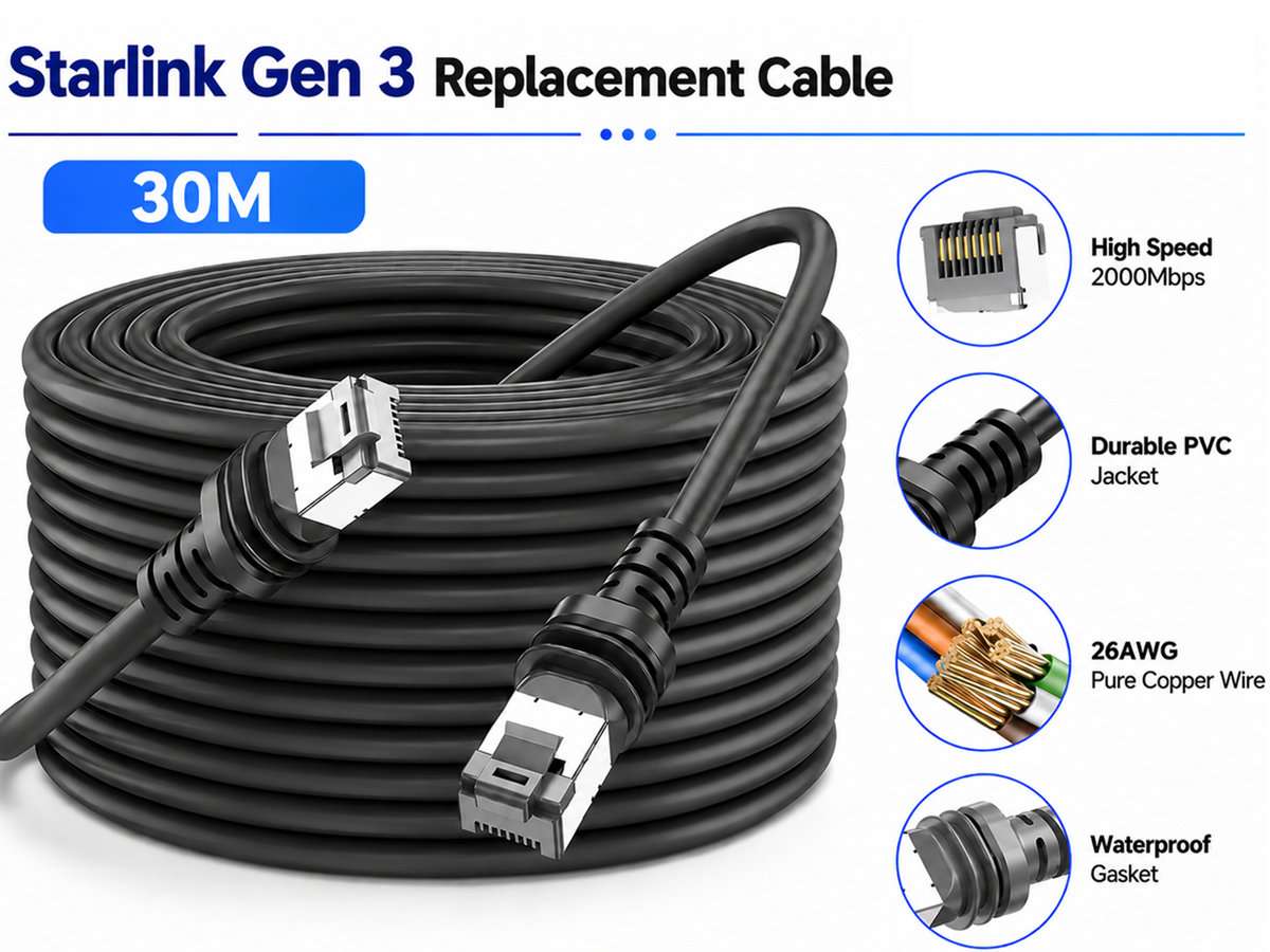 Starlink Gen 3 Replacement Cable 30M