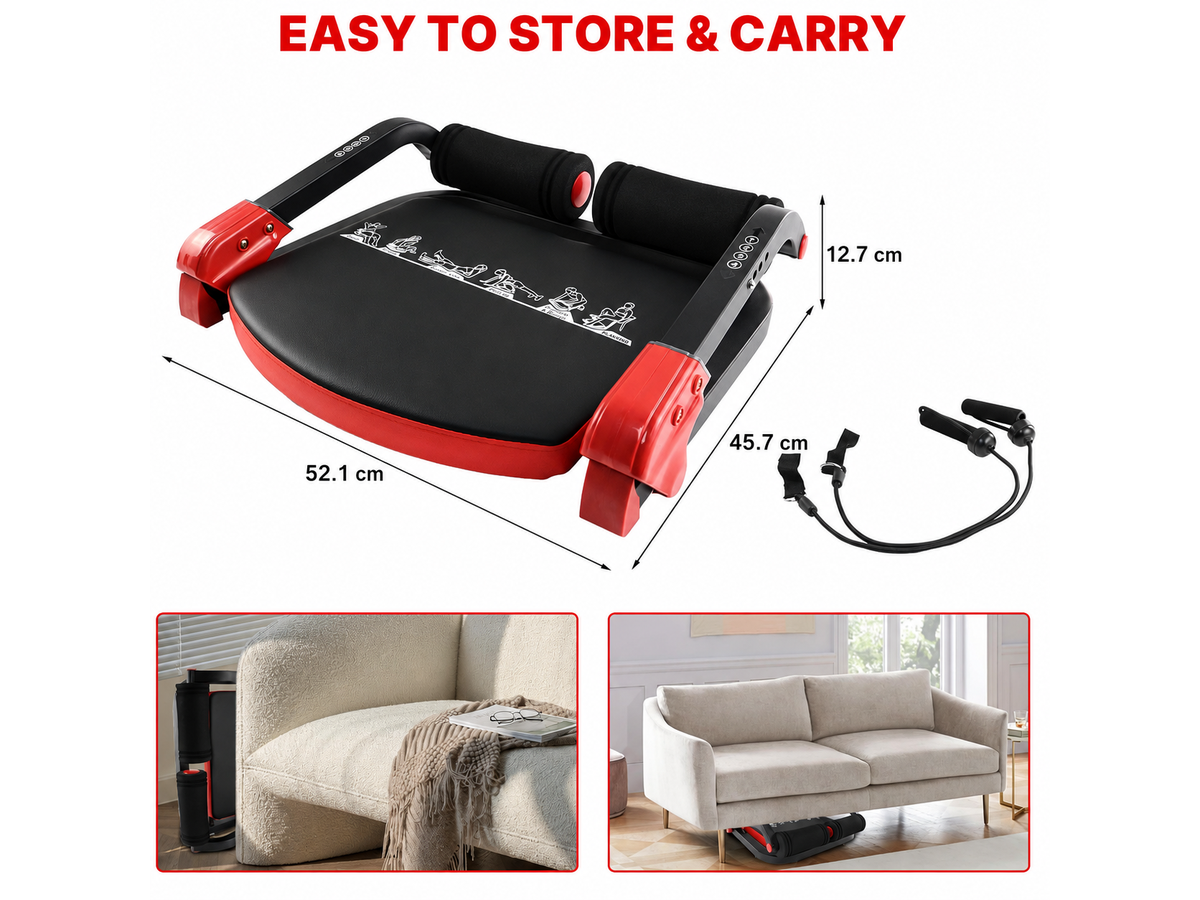Ab Machine with Resistance Bands