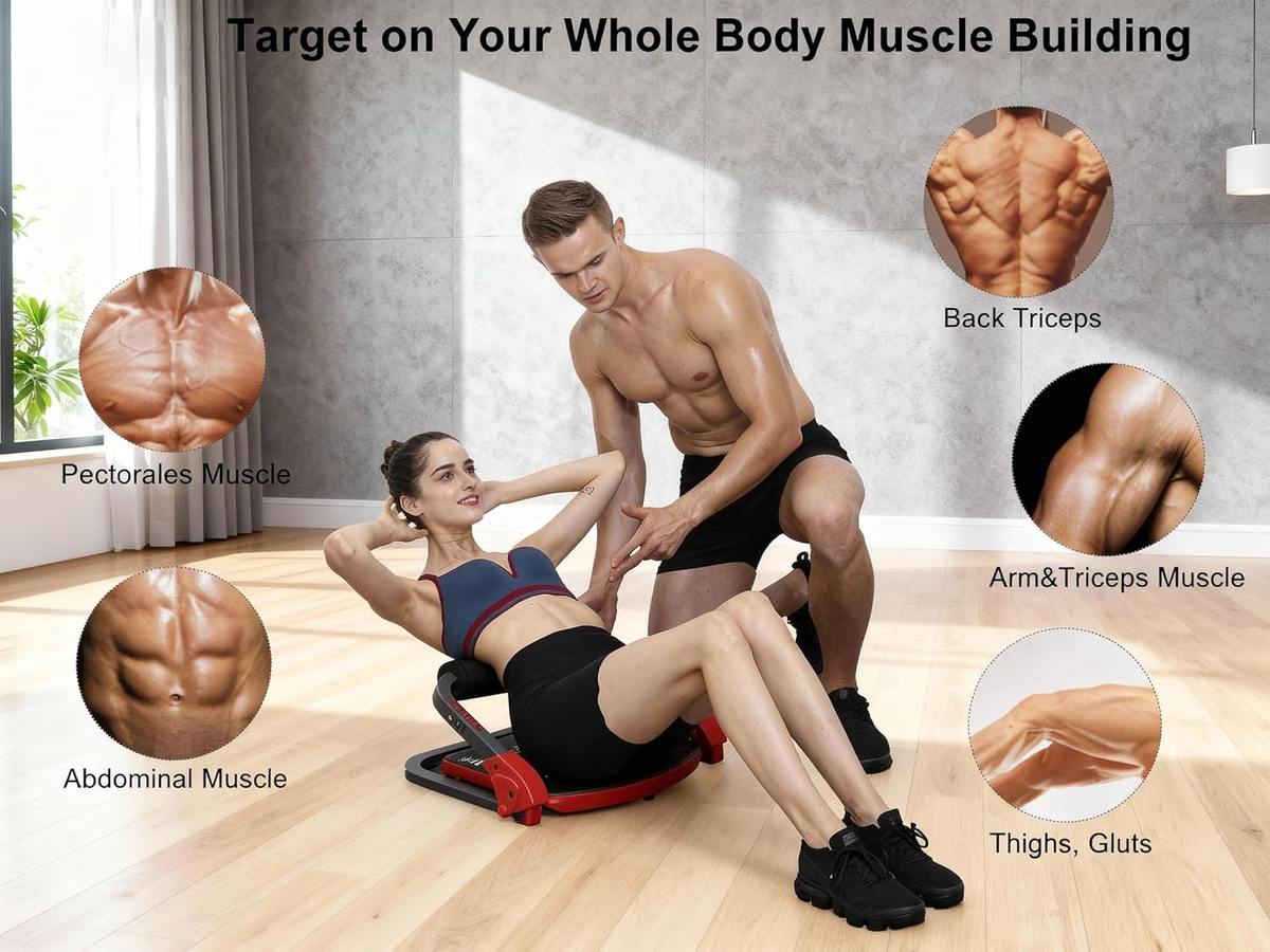 Ab Machine with Resistance Bands