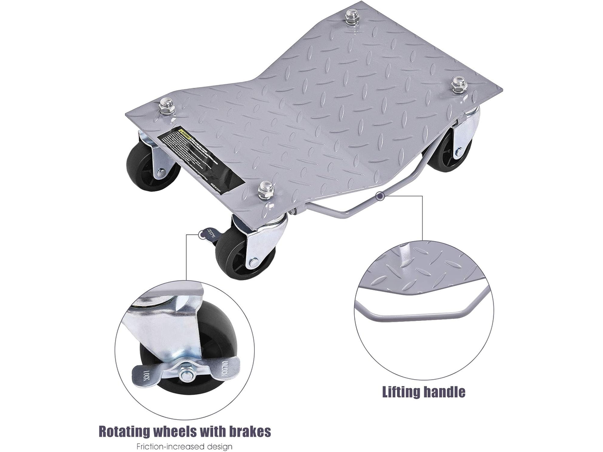Tire Wheel Dolly 4 Pack Heavy Duty Vehicle Positioning Skates