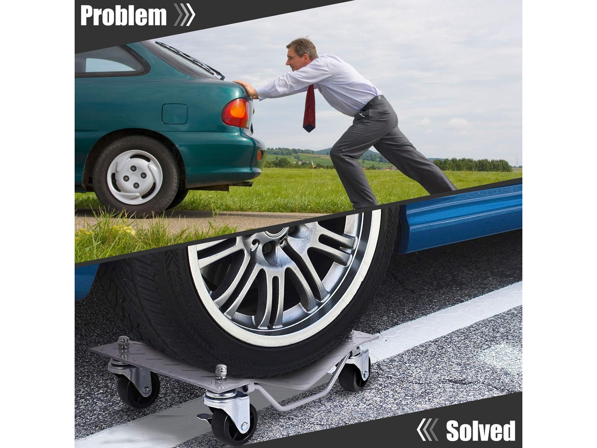 Tire Wheel Dolly 4 Pack Heavy Duty Vehicle Positioning Skates