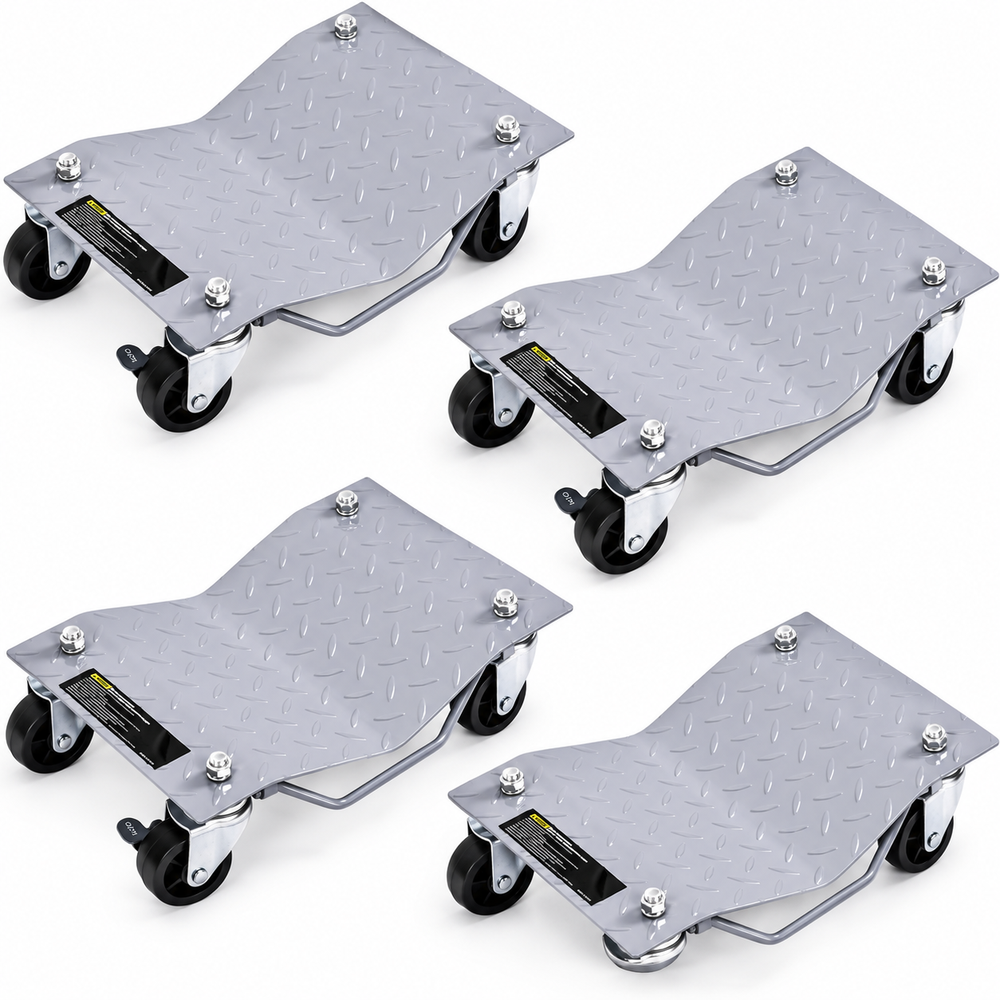 Tire Wheel Dolly 4 Pack Heavy Duty Vehicle Positioning Skates