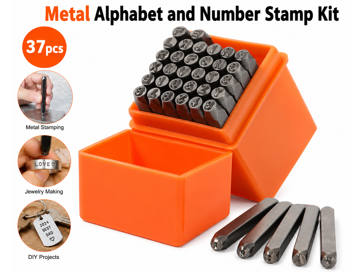 37Pcs Letter Number Punch Set