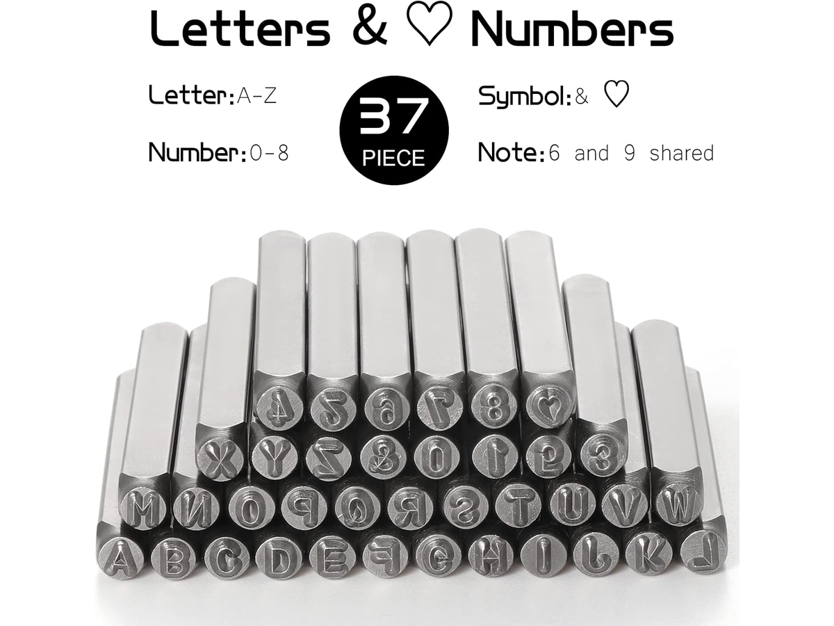 37Pcs Letter Number Punch Set