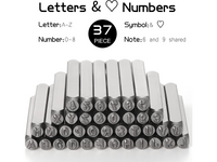 Thumbnail for 37Pcs Letter Number Punch Set