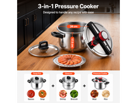 Thumbnail for Pressure Cooker with Steaming Rack