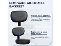 Thumbnail for Salon Stool Adjustable Rolling Spa Stool
