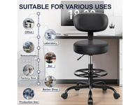 Thumbnail for Salon Stool Adjustable Rolling Spa Stool