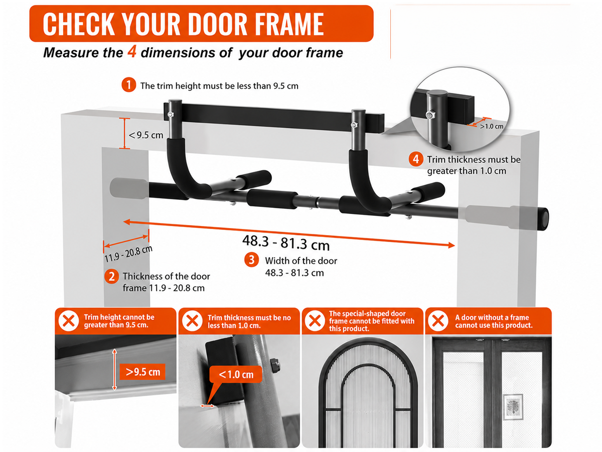 Chin Up Pull Up Bar Upper Body Workout Bar