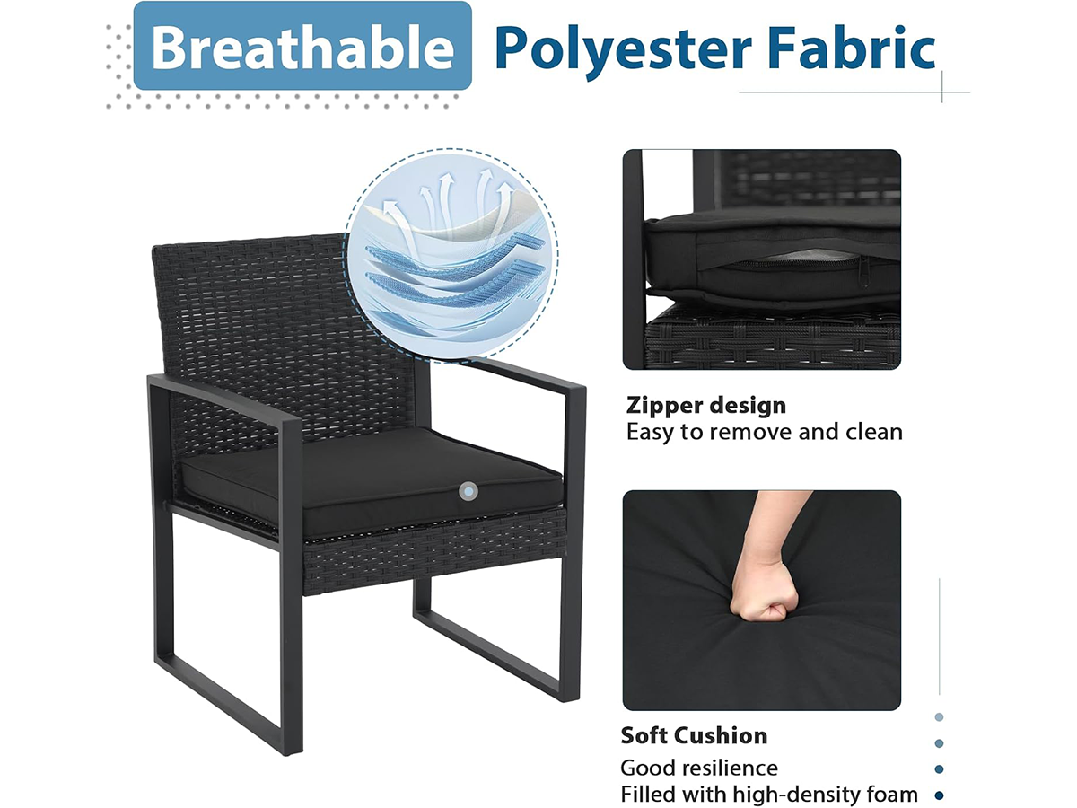 Outdoor Wicker Bistro Set