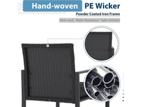 Thumbnail for Outdoor Wicker Bistro Set