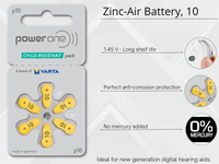 Thumbnail for Hearing Aid Batteries Size 10
