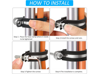 Thumbnail for Rubber Hose Clamps 42PCS Stainless Steel P Clips Assortment Kit