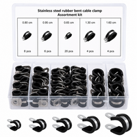 Thumbnail for Rubber Hose Clamps 42PCS Stainless Steel P Clips Assortment Kit