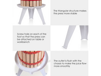 Thumbnail for Wine Press Cider Press 6L Fruit Juice Maker
