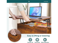 Thumbnail for Coffee Table with Lift Top and Hidden Storage