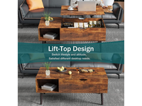 Thumbnail for Coffee Table with Lift Top and Hidden Storage