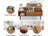 Thumbnail for Coffee Table with Lift Top and Hidden Storage