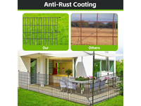 Thumbnail for Metal Fence Panels 10 Pcs