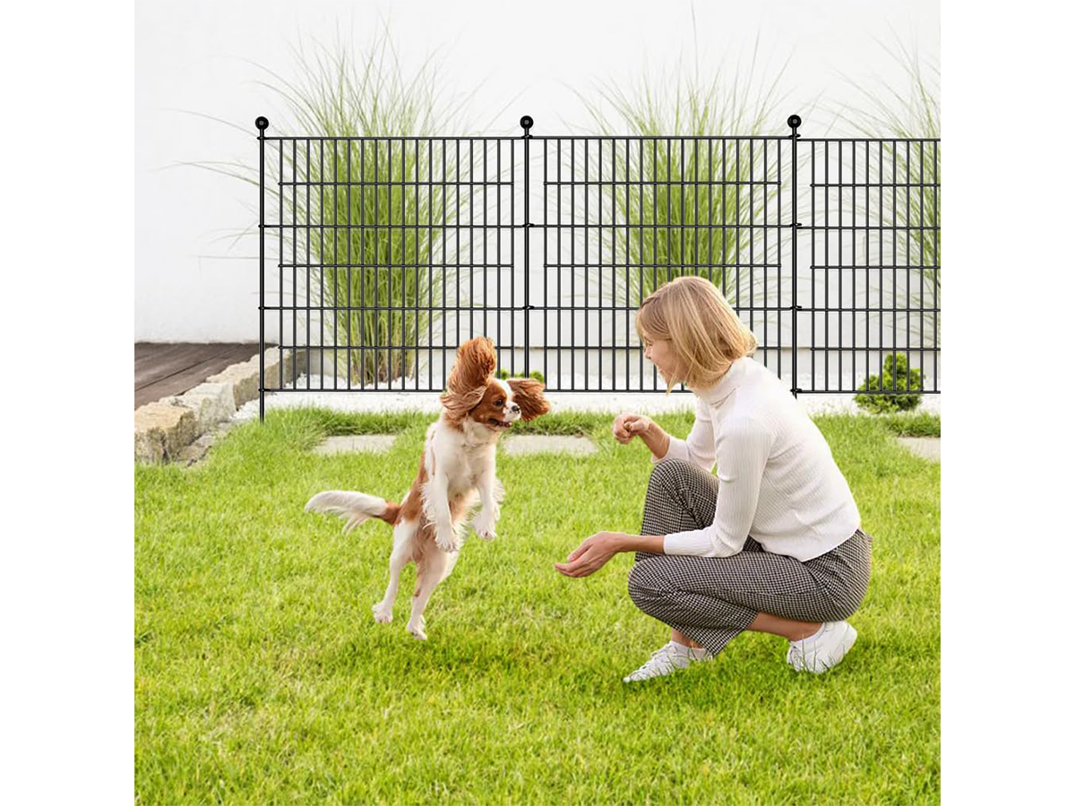 Metal Fence Panels 10 Pcs