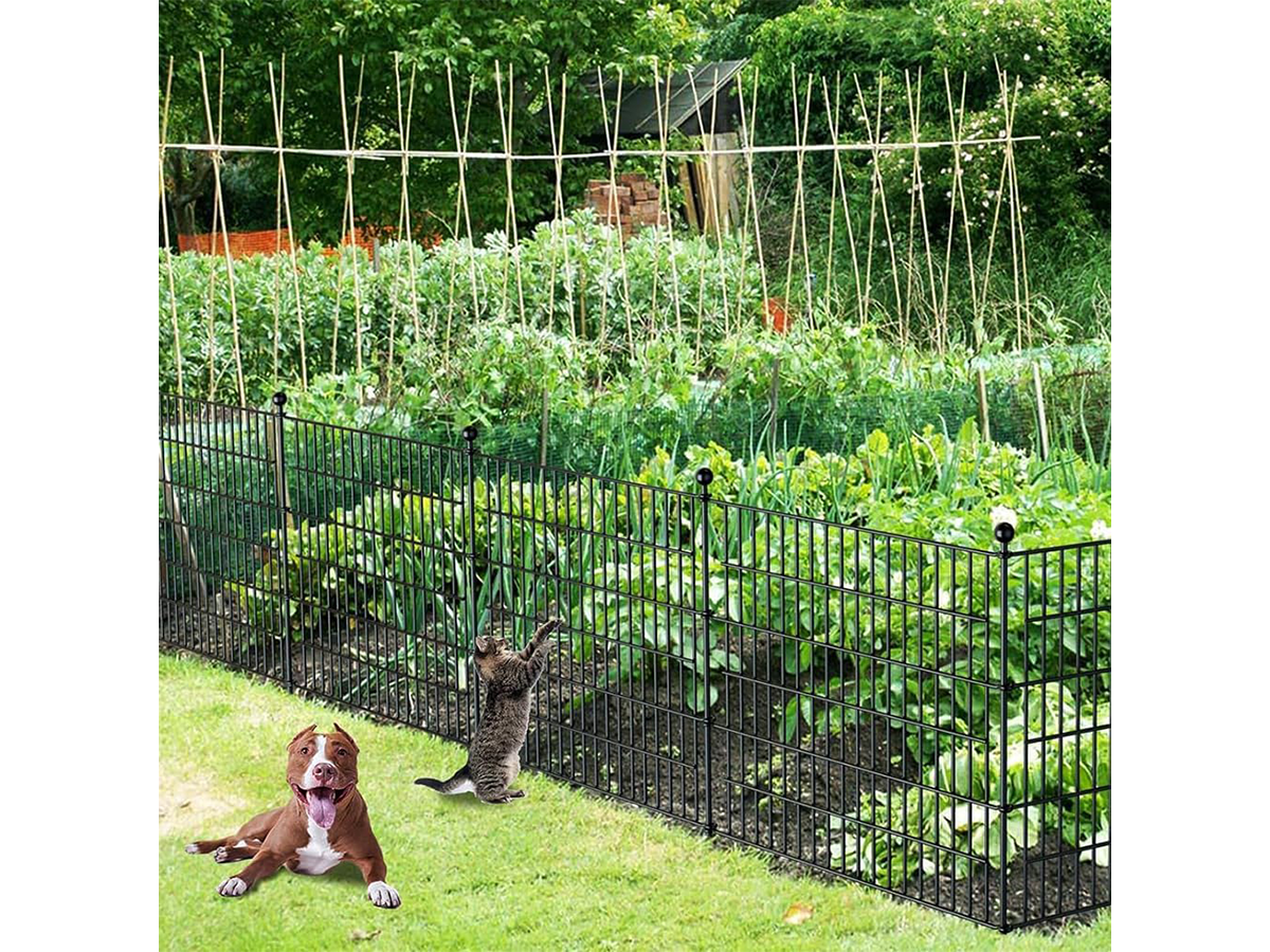 Metal Fence Panels 10 Pcs