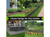Thumbnail for Metal Fence Panels 10 Pcs