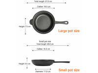 Thumbnail for Cast Iron Saucepan with Lid