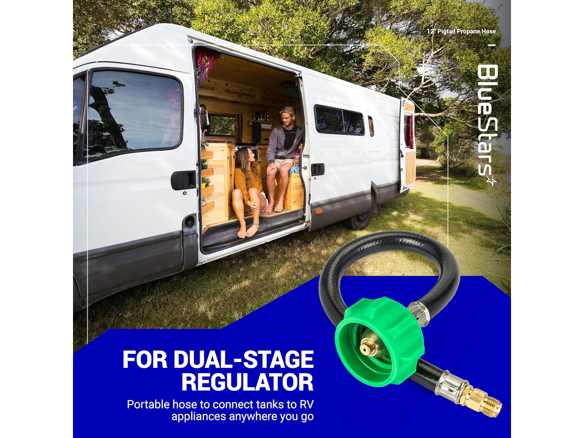 RV Propane Hose Dual Tank Connector
