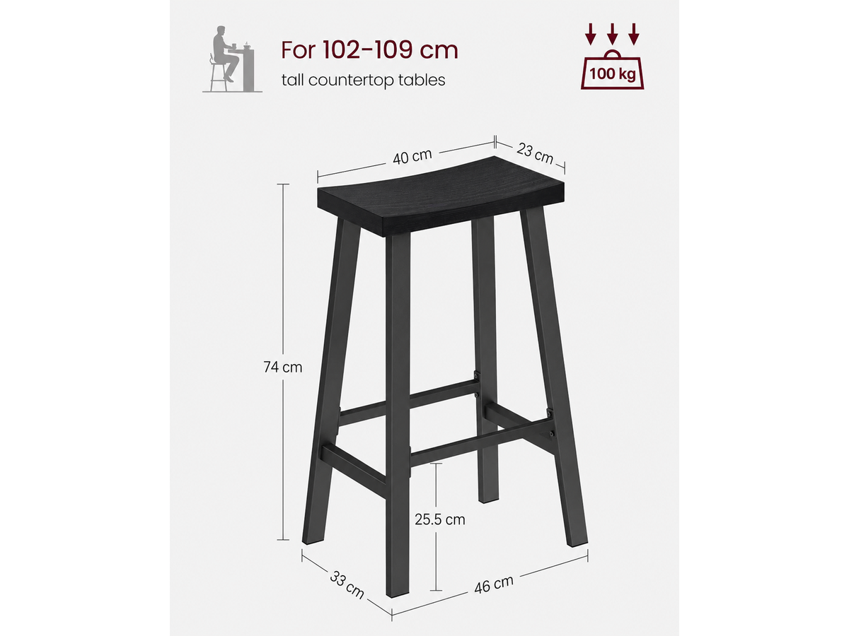 VASAGLE Bar Stools Set