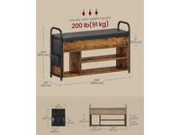 Thumbnail for VASAGLE Shoe Storage Bench